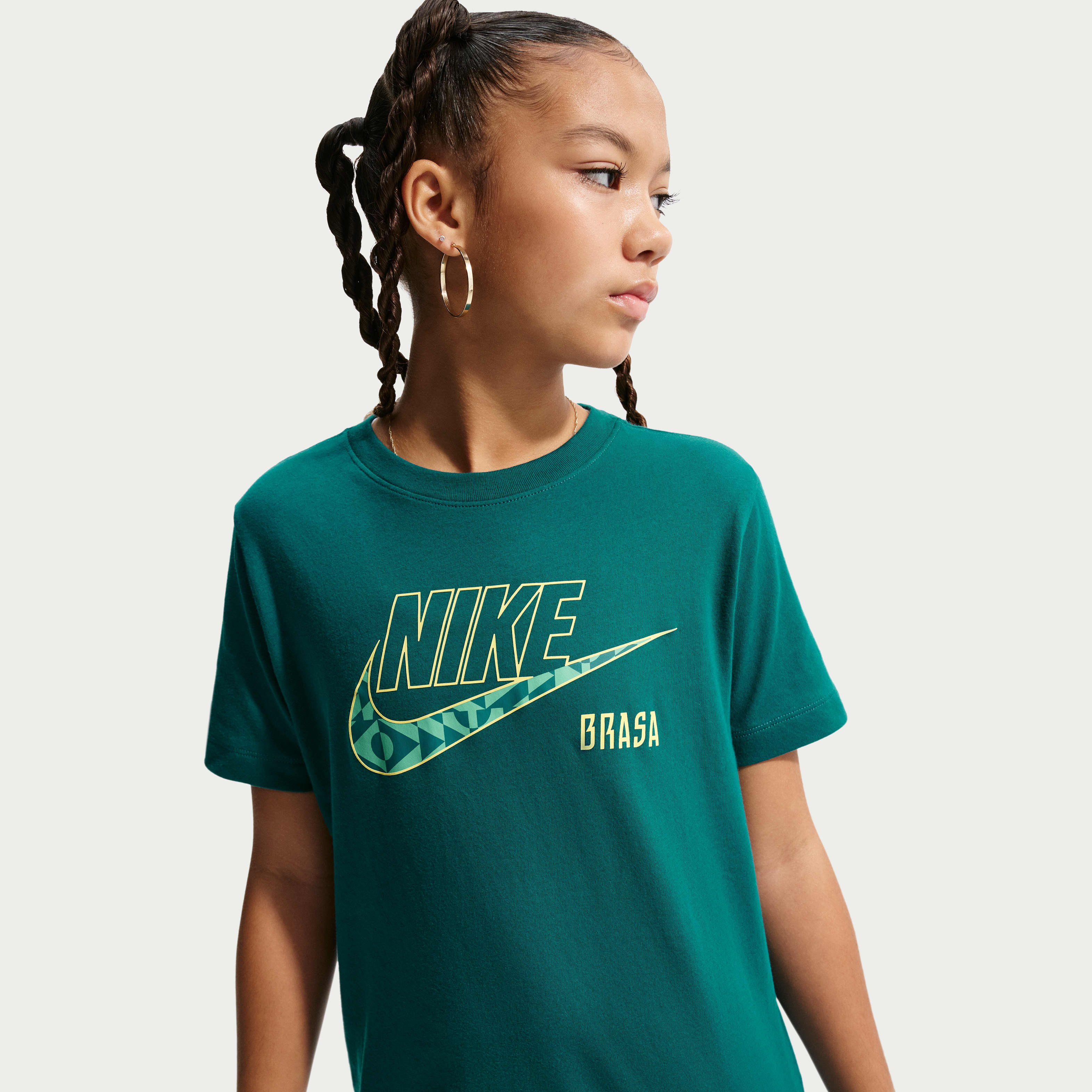 Nike Brazil Premium Goalkeeper Big Kids' Nike Soccer T-Shirt | The